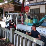 夢前町で神社の玉垣の修理をさせていただきました